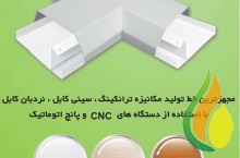 ترانکينگ داکت منشوري گوشه داخلي بستي رنگ الکترواستاتیک